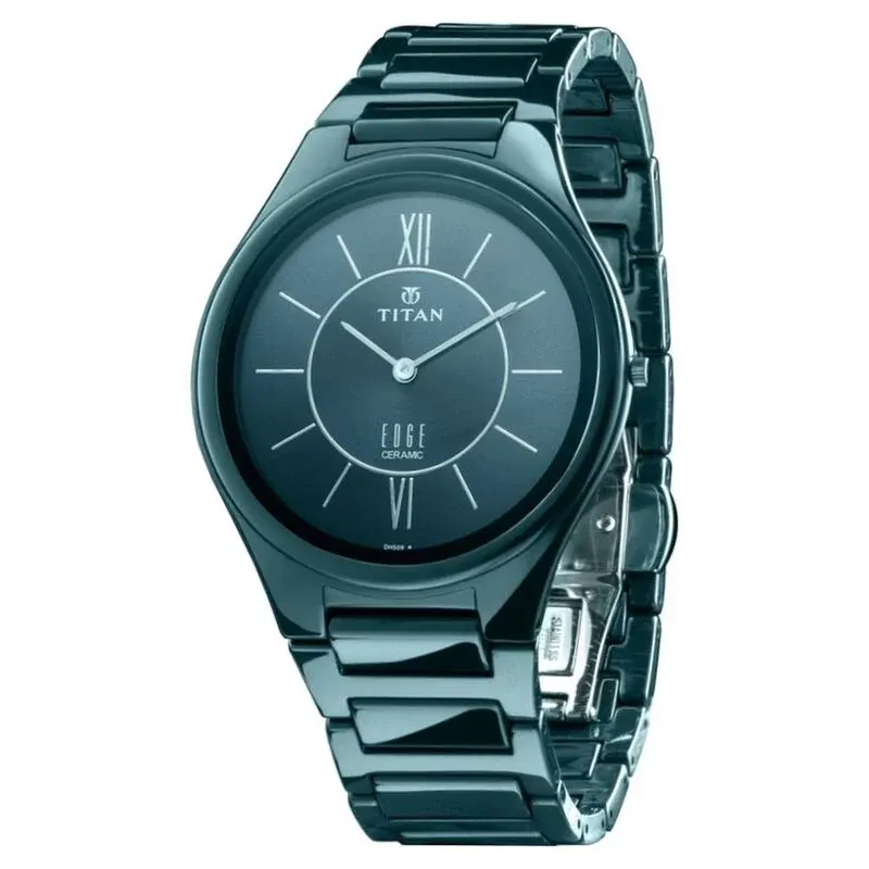 Titan Slimmest Ceramic Blue Dial Men’s Watch- 1696QC03